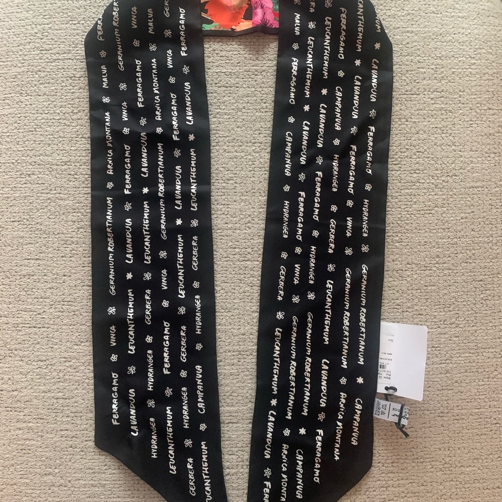 ❗️SOLD ❗️Salvatore Ferragamo Silk Bandeau(scarf)🧣 - Picture 3 of 5